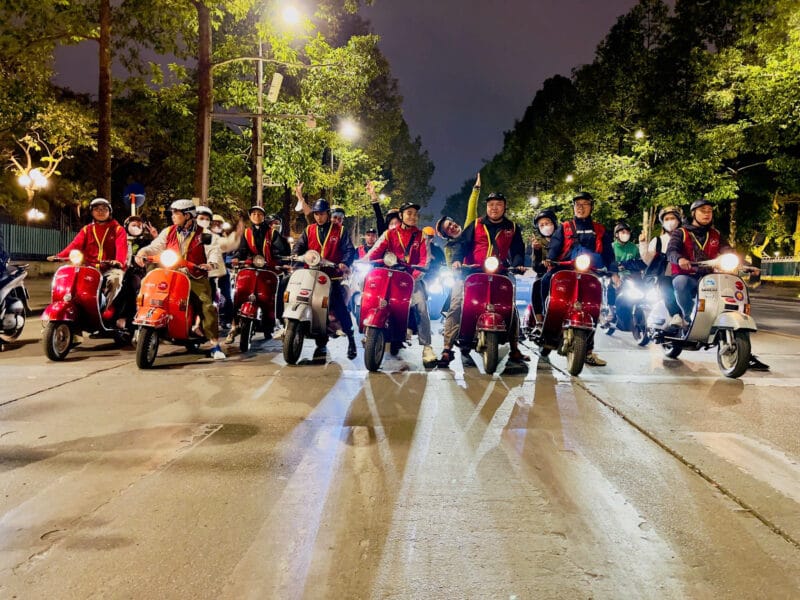Hanoi Food Tours:  Hanoi Vintage Vespa Food Tours