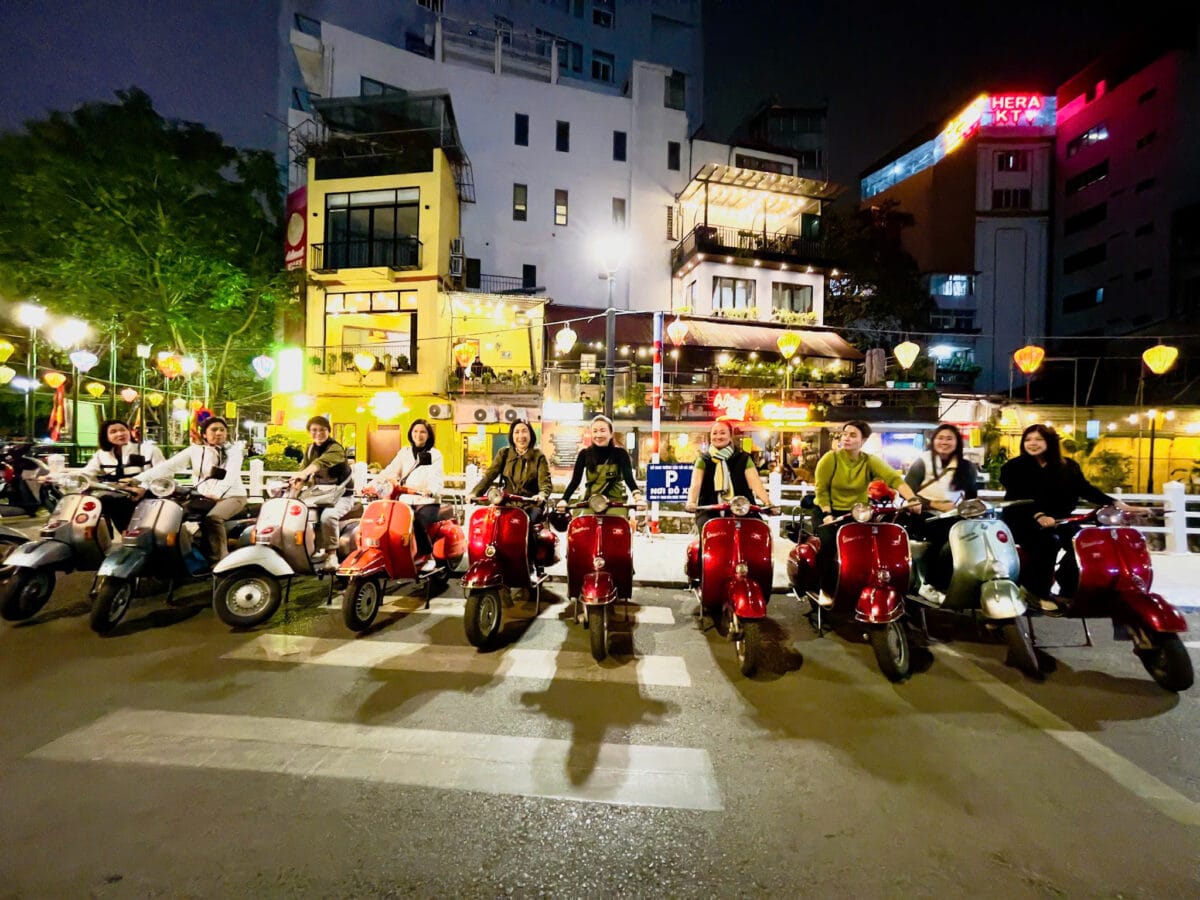 Hanoi Food Tours:  Hanoi Vintage Vespa Food Tours