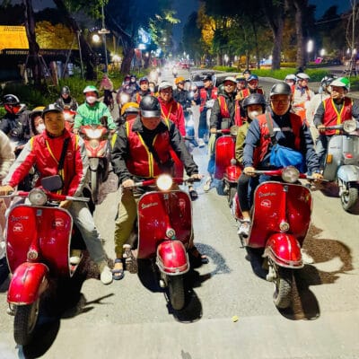 Hanoi Food Tours:  Hanoi Vintage Vespa Food Tours